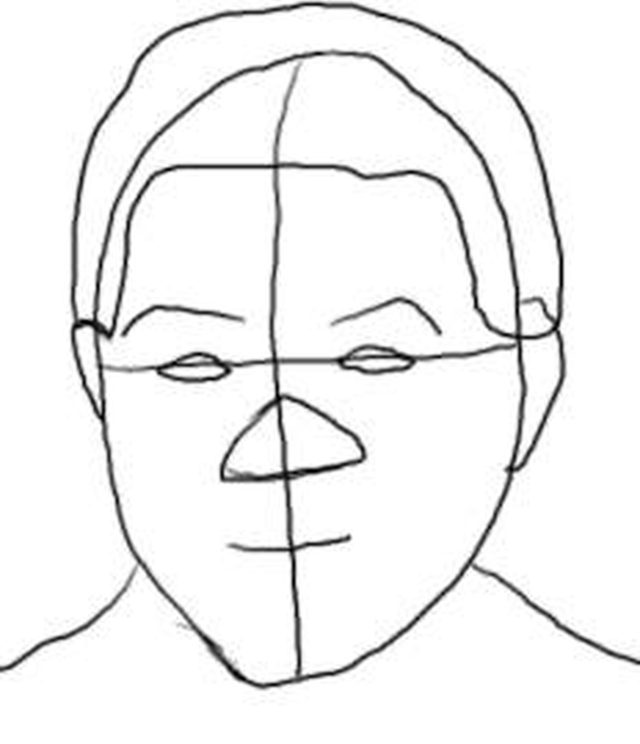 640x744 How To Draw Nelson Mandela's Face