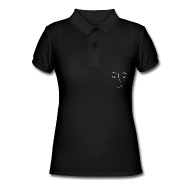 190x190 Female Face Silhouette Drawing Gift Women's Polo Shirt Spreadshirt