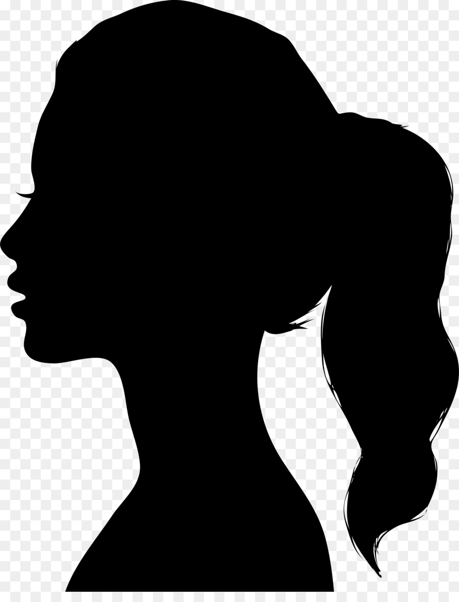 900x1180 Woman Face Silhouette Clip Art