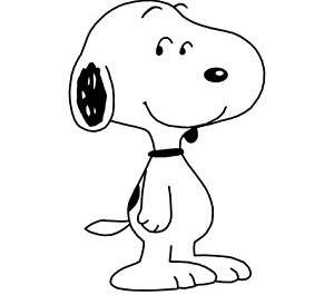 300x265 Learn To Draw Snoopy In Steps Charlie Brown Cafe Singapore