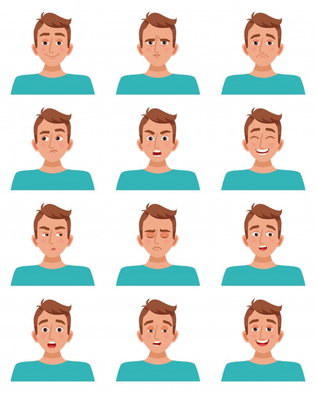 Facial Expressions Chart Drawing | Free download on ClipArtMag