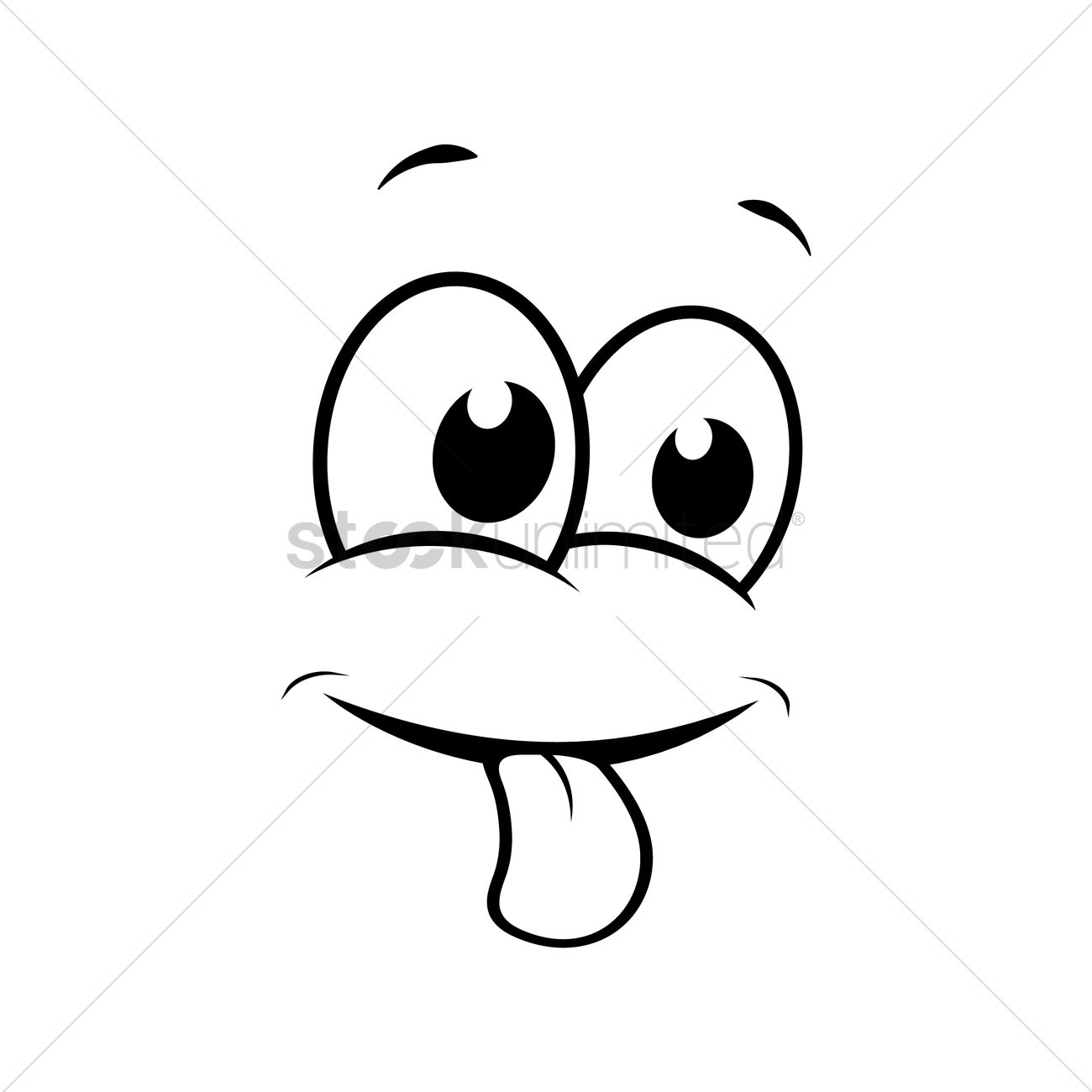 1300x1300 cheeky expression vector image