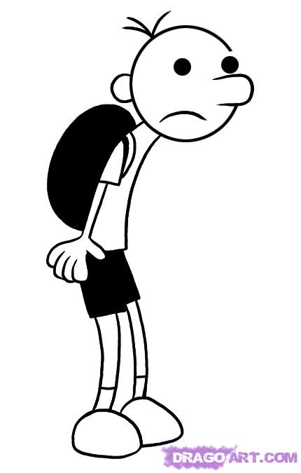 430x675 how to draw wimpy kid, step