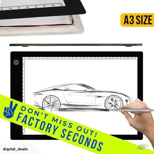 500x500 Factory Second Ultra Thin Drawing Light Pad Trade Me