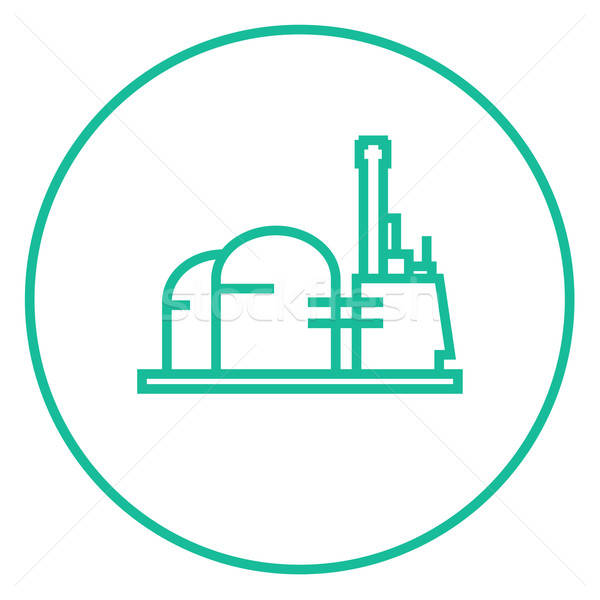 600x600 factory line icon vector illustration andrei krauchuk