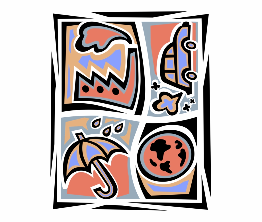 920x780 Vector Illustration Of Industrial Factory Pollution, Free Png