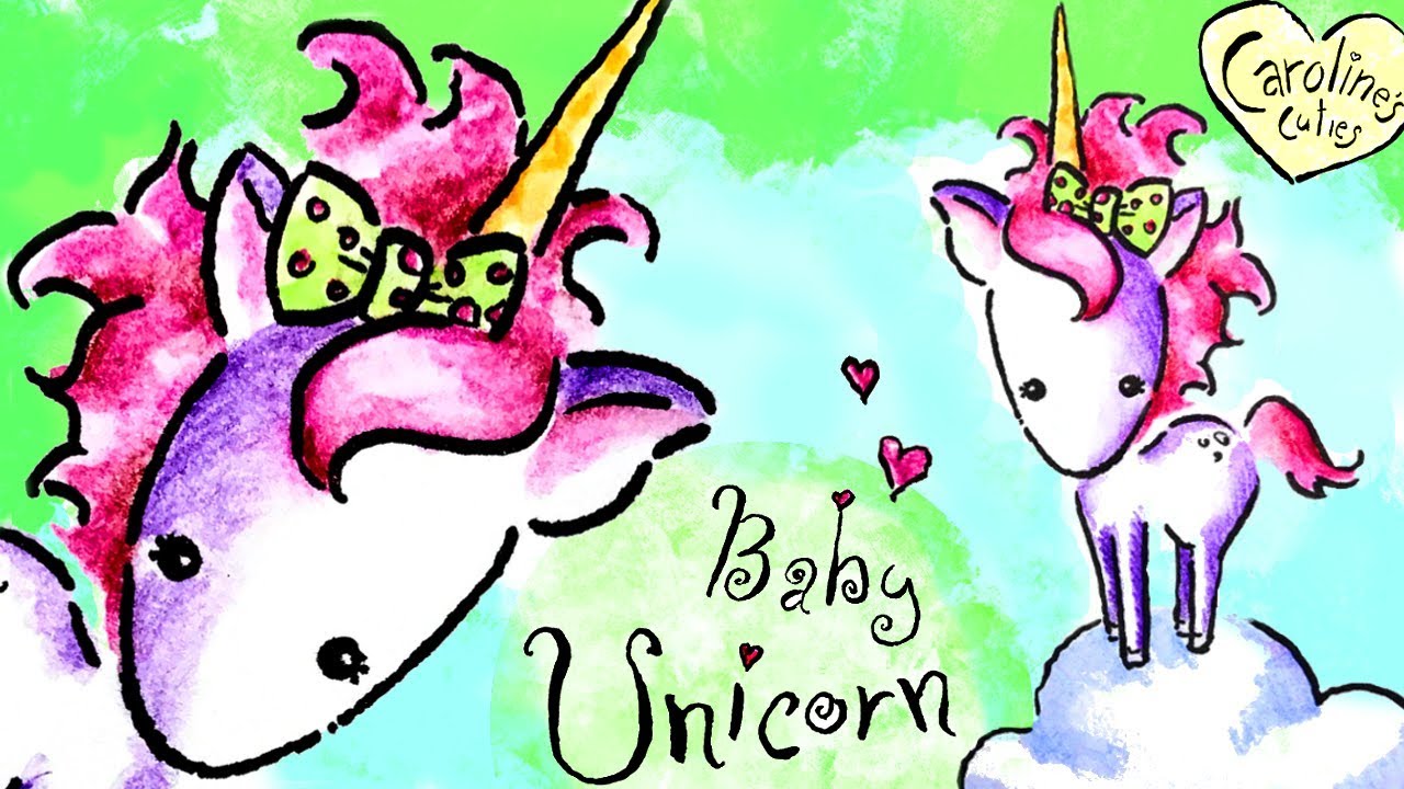 1280x720 Cute Baby Unicorn Drawing Fun Facts About Unicorns