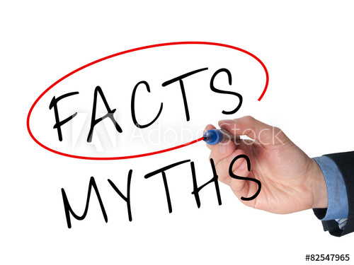 500x375 Businessman Hand Drawing And Choosing Facts Instead Of Myths