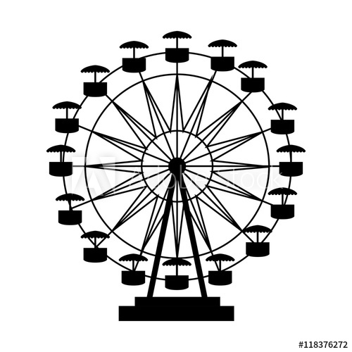 500x500 fair attraction icon vector