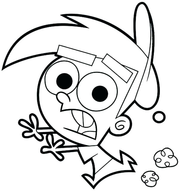 600x641 Cosmo Coloring Pages Fairly Odd Parents And Wanda Auchmar