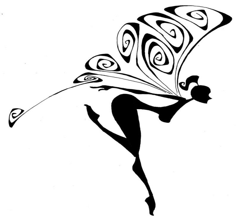 800x738 Image Result For Fairy Black And White Tattoo Designs Clip Art