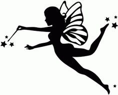 236x191 Black And White Fairy Silhouette
