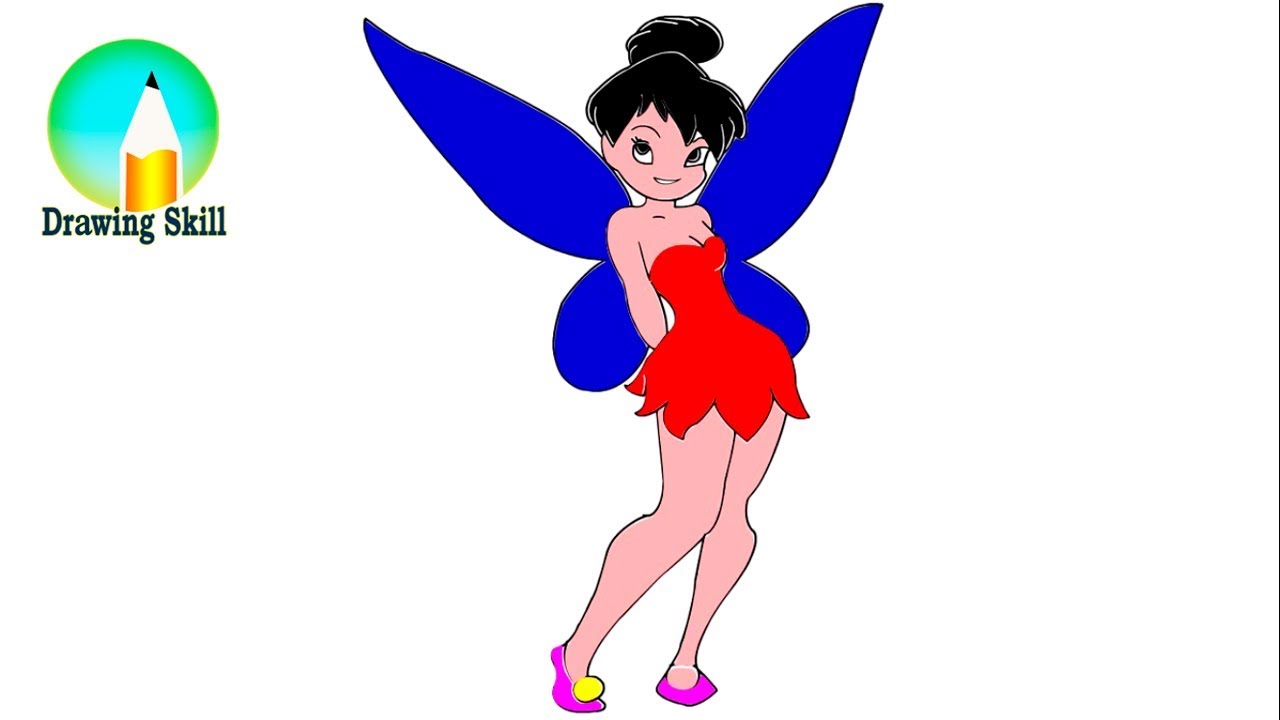 1280x720 How To Draw Fairy Cartoon Step