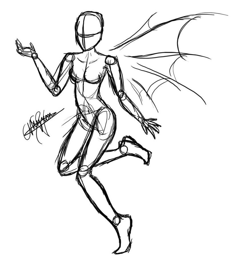 855x935 Fairy Sketch