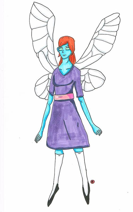 564x900 Purple Dress Fairy Drawing