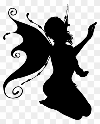 320x397 Silhouette Fairy Drawing Elf
