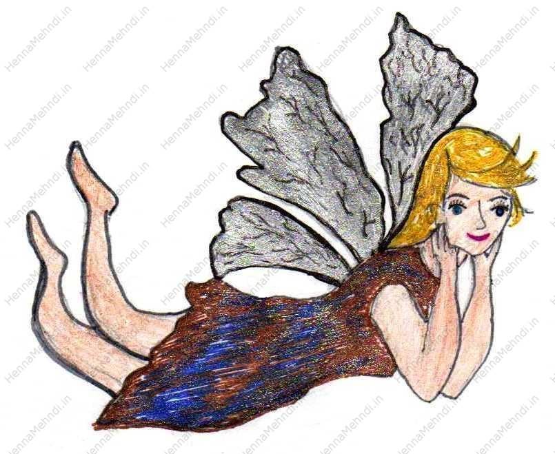 805x659 Dream Brown Fairy Tattoo Drawing