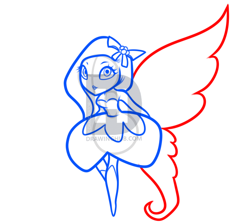 747x720 How To Draw The Sugarplum Fairy, Step