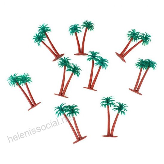 550x550 Palm Trees Set Of Fairy Garden, Terrarium Accent