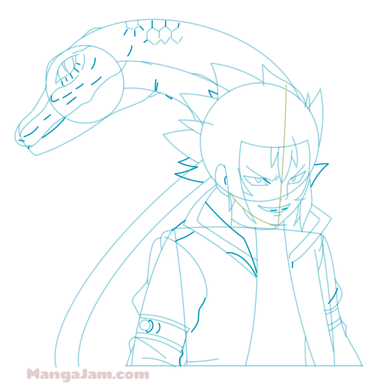 1261x1280 How To Draw Erik Cobra From Fairy Tail