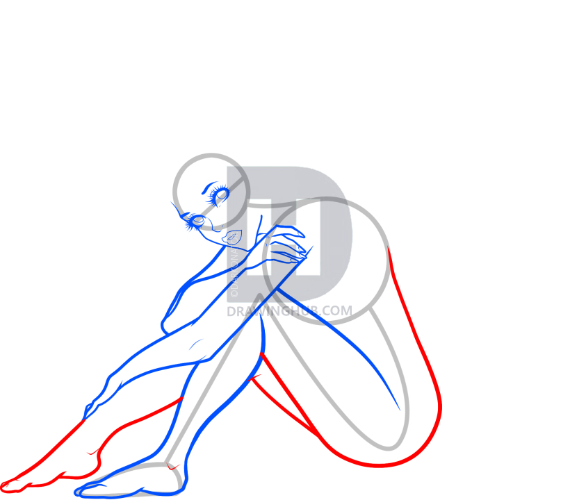 843x720 How To Draw A Fantasy Fairy, Fantasy Fairy Girl, Step