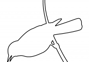 300x210 Simple Bird Outline Transfer Printables