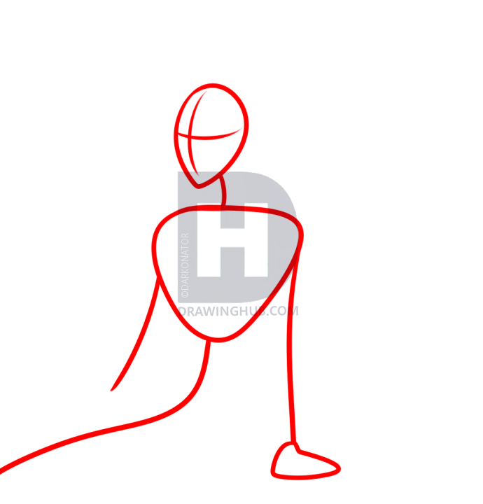 690x720 How To Draw A Fairy Princess, Step