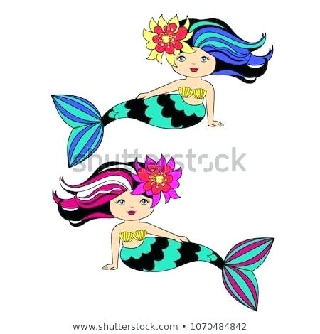 450x470 Drawings Mermaids Drawings Of Little Cute Mermaids On A White