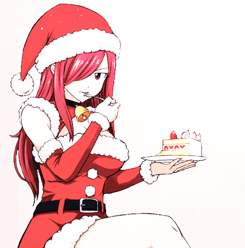 500x505 Fairy Tail Santa Erza Scarlet Merry X Mas