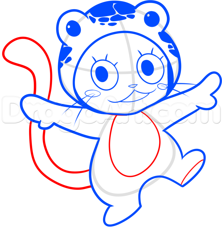 926x954 How To Draw Frosch From Fairy Tail, Step