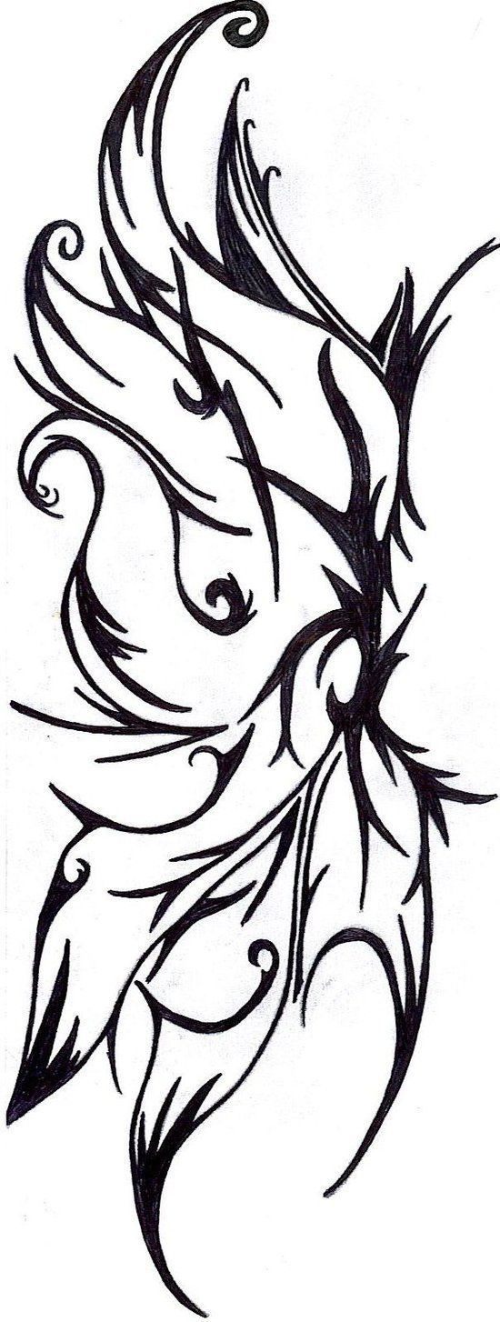 550x1454 Evil Fairy Wing Tattoos Ideas And Designs