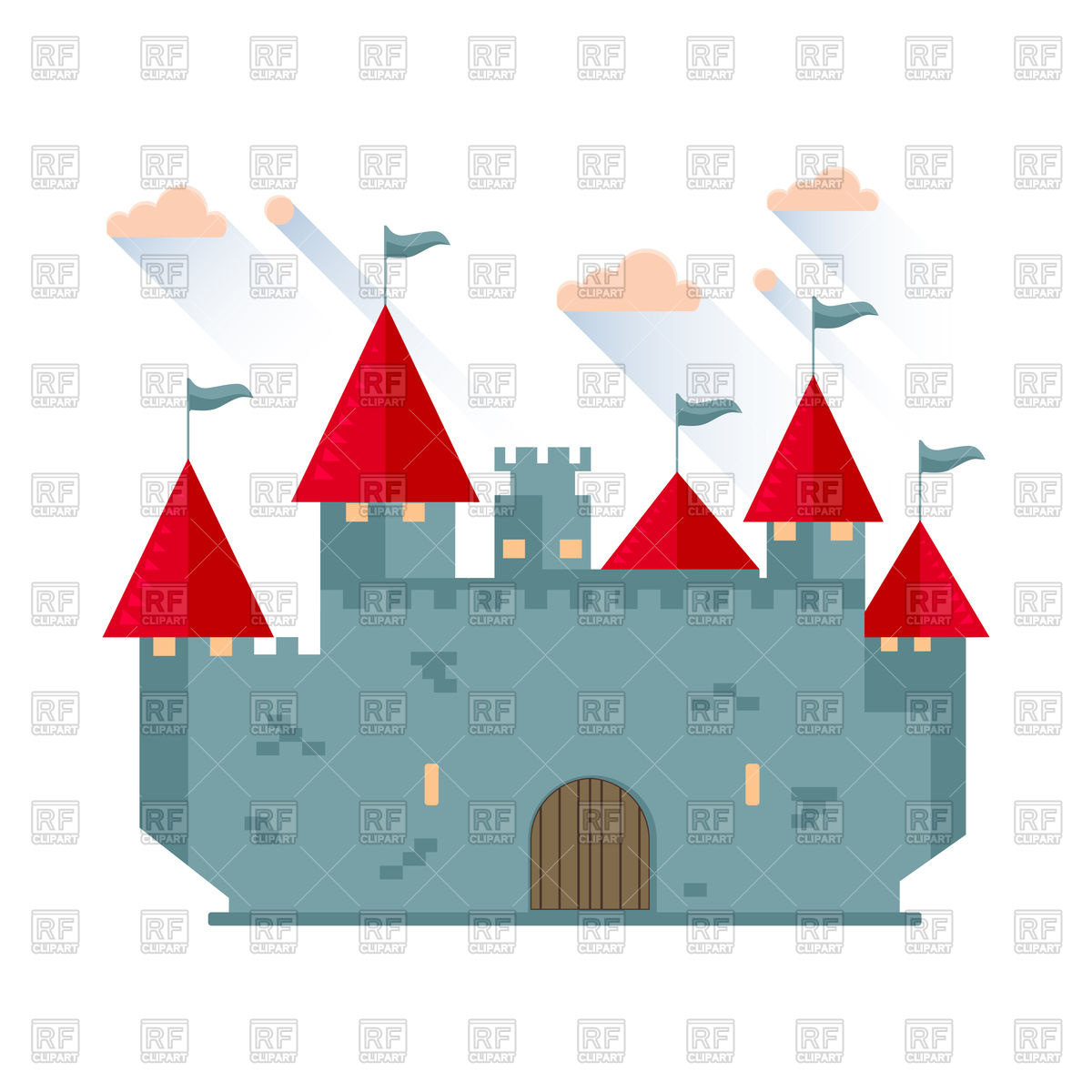 1200x1200 Cartoon Fairy Tale Castle Tower Icon Vector Image Of Architecture
