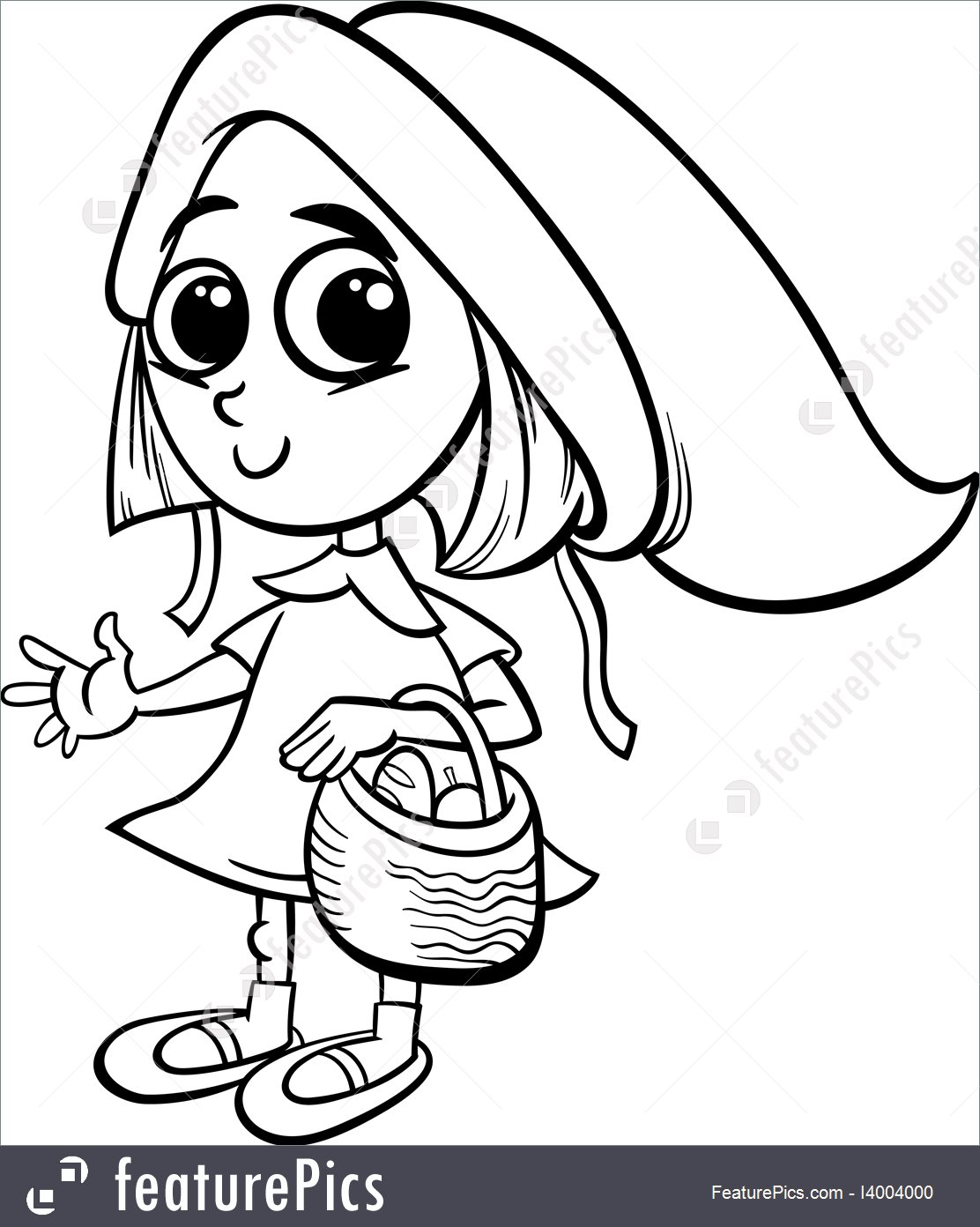 1112x1392 Little Red Riding Hood Coloring