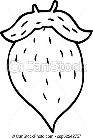 316x470 Line Drawing Cartoon Fake Beard