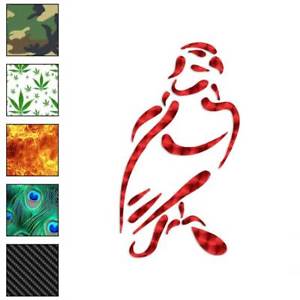300x300 Hawk Falcon Drawing Decal Sticker Choose Pattern + Size