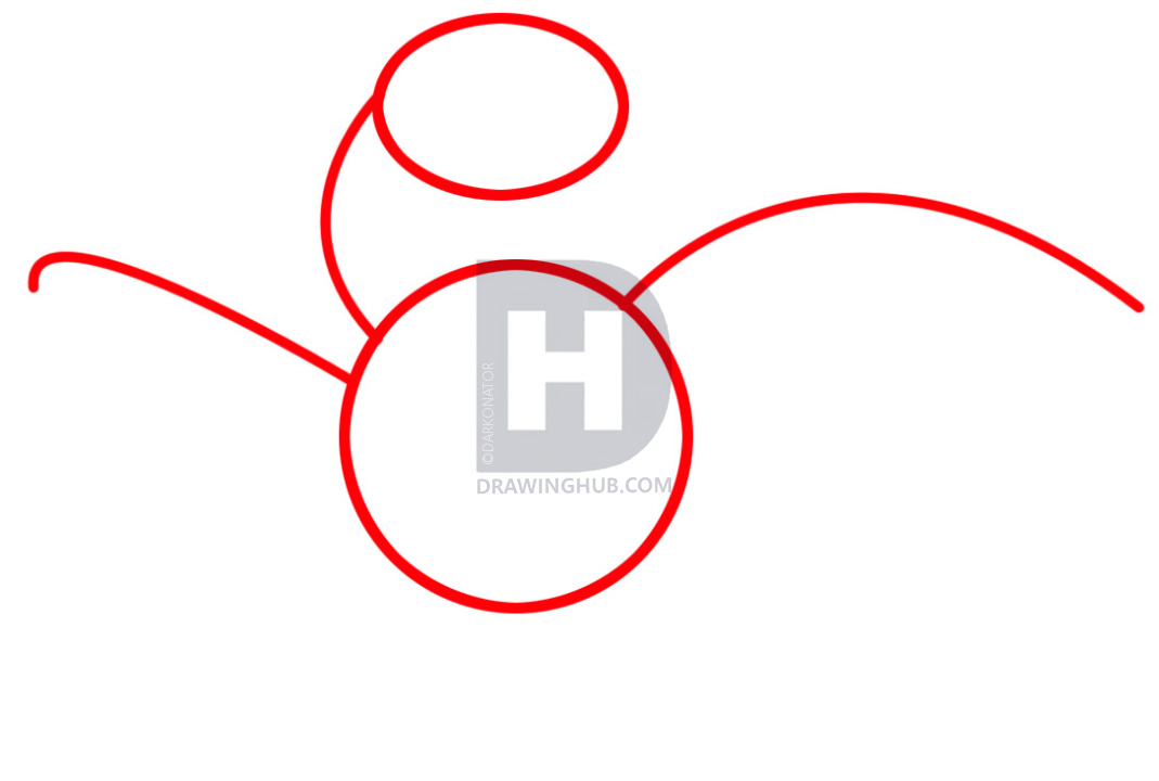 1069x720 How To Draw A Falcon For Kids, Step