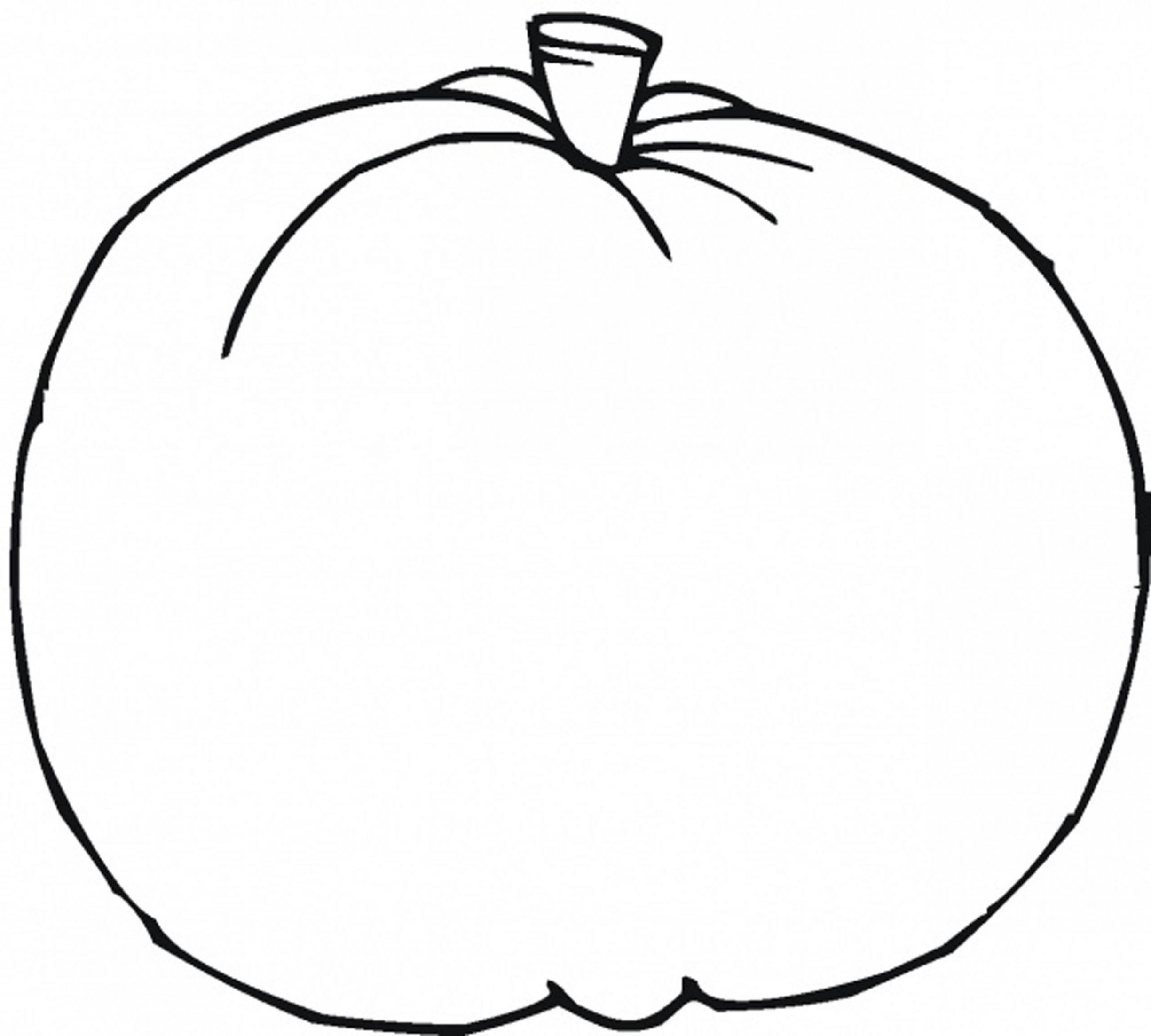 2448x2204 Blank Pumpkin Coloring Page