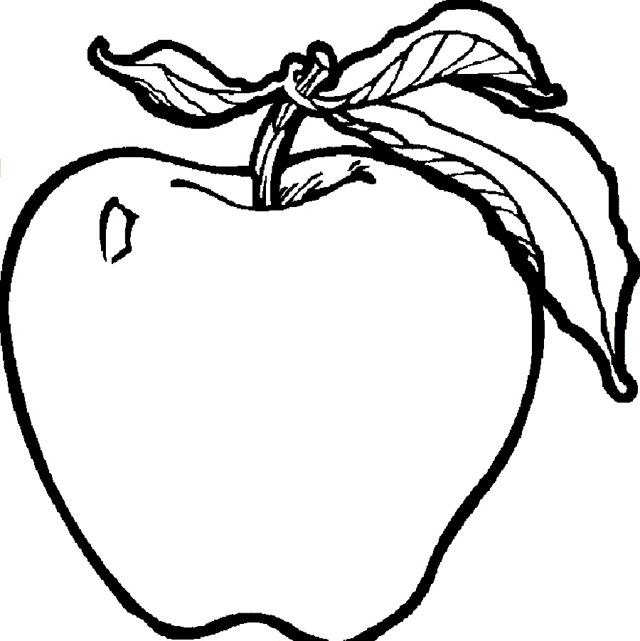 900x901 Apple Coloring Pages For Kindergarten With Letter I Preschoolers
