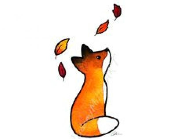 640x480 Drawing Easy Leaves Best Fall Drawings Images Paintings Foxes