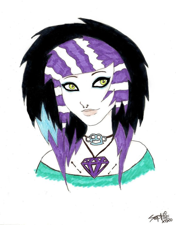 600x766 Scene Kid Drawing