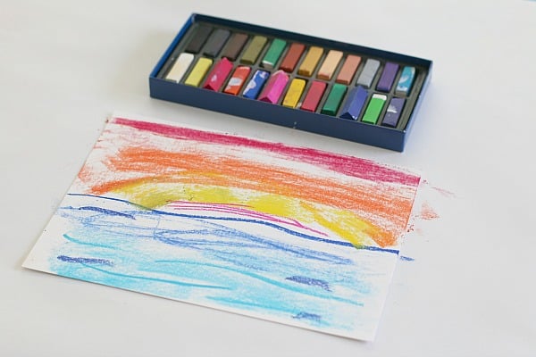 600x400 Art For Kids Ocean Scenes Using Chalk And Tempera Paint