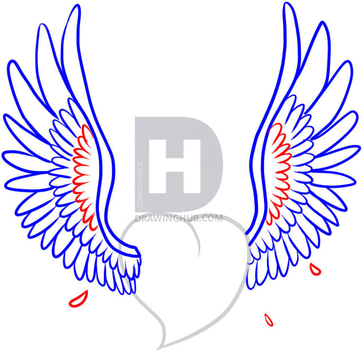 744x720 How To Draw A Heart Tattoo, Step