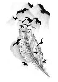 189x267 Image Result For Falling Feathers Drawing Tattoo Feather