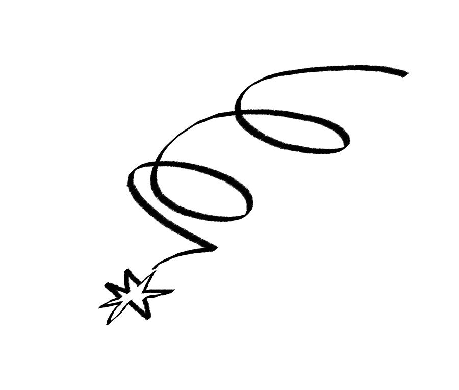 900x765 Falling Star Photograph