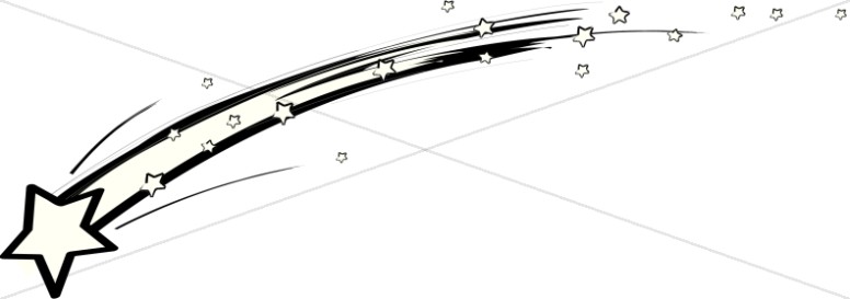 776x273 Shooting Star Clipart