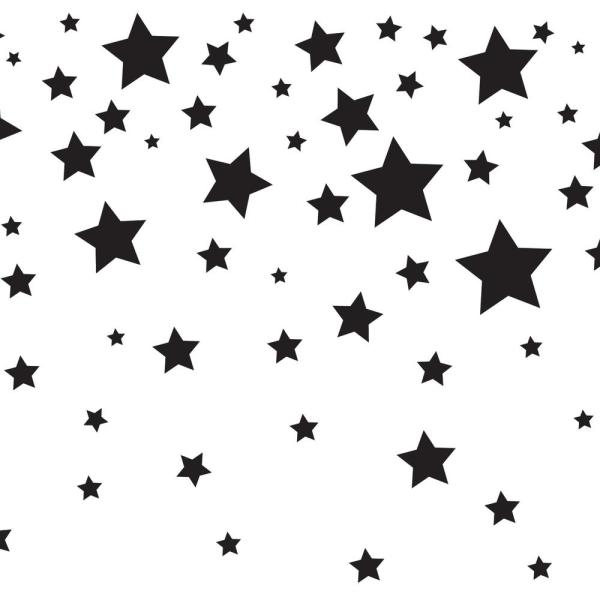 600x600 Tempaper Kids Falling Stars White And Black Self Adhesive