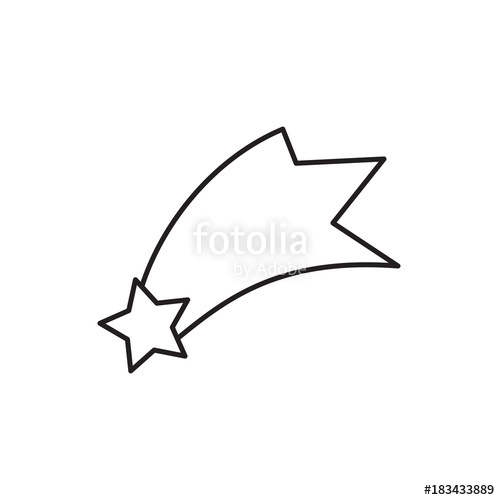 500x500 Falling Star Icon Illustration Stock Image And Royalty Free