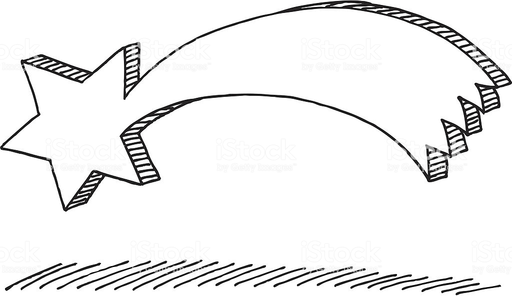 1024x593 Shooting Star Drawing