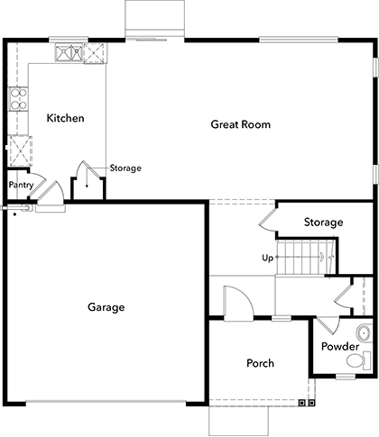 420x485 plan new home floor plan in falling water