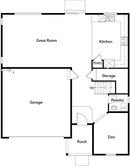 420x535 plan new home floor plan in falling water